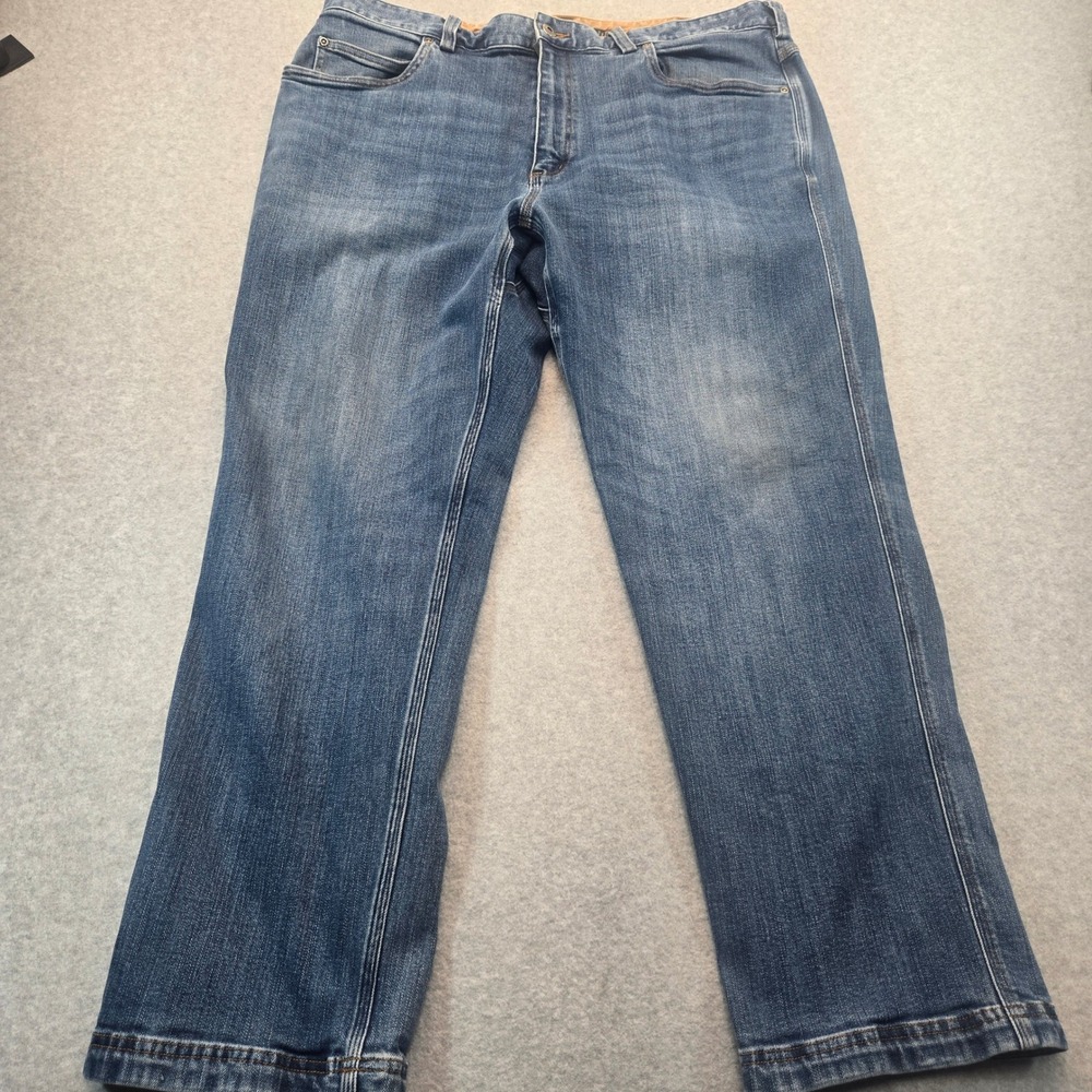 Duluth Trading Co Coolmax Flex Ballroom Jean Mens 40x30 Relaxed Fit Blue Stretch